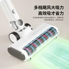 가정용 카펫 및 바닥 청소에 적합한 휴대용 긴 손잡이 롤러 브러시 청소기, 진공 청소기 및 걸레질 기능이 하나로 통합된 24V 고흡인 무선 진공 청소기입니다.