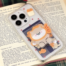 [TryCozy] 동물 스노우 타운 클리어 에어쿠션 카드젤리케이스+아크릴 스마트톡