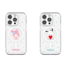 [Sanrio]산리오 캐릭터즈 하트 클리어 렌즈가드 마그네틱 케이스(맥세이프 호환)