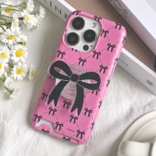 [TryCozy] 코지 리본 패턴 언더 카드 하드케이스+아크릴 스마트톡