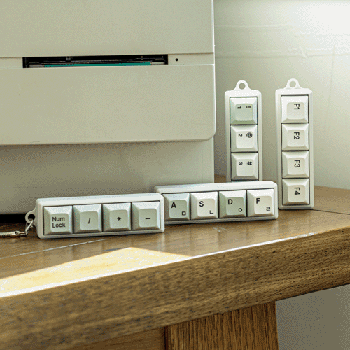 [TryCozy] 레트로 네모 키캡 키링 단품