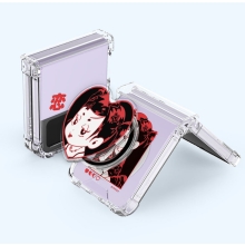 [TryCozy] 소녀클럽 Z플립시리즈 힌지보호 마그네틱 투명범퍼케이스+투명 마그네틱 톡